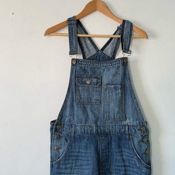 Hidden Jeans Bailey Boyfriend Classic Blue Women's Denim Overalls - Picture 4 of 13